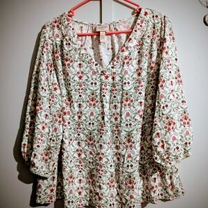 St. John's Bay Floral Patterned Blouse